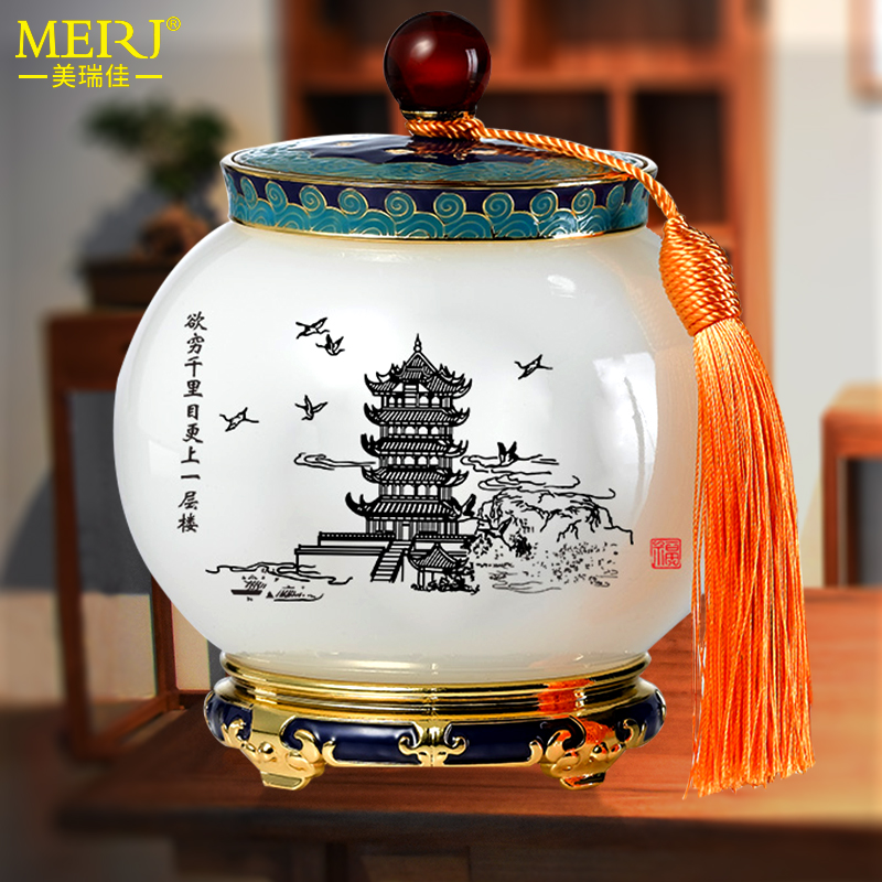 High-grade glazed jade tea pot ornaments to send elders creative gifts practical glazed holiday travel souvenirs customization