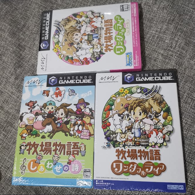 Brand new Nintendo NGC Host original Authentic Game Ranch Things 3 This full set