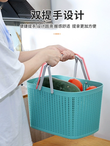 Настольная пластиковая большая портативная корзина для хранения для ванны