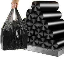 Garbage bag portable vest type household thickened wholesale disposable large medium kitchen black garbage bag