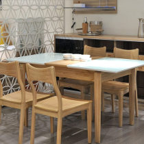 Federal Furniture solid wood dining table and chairs Nordic modern multifunctional household folding dining table F15806BA (classic)