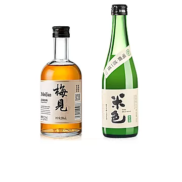 梅见青梅酒330ml+米色浊米酒350ml