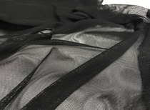 Black imported super soft spandex mesh fabric diy clothing lace lining fabric