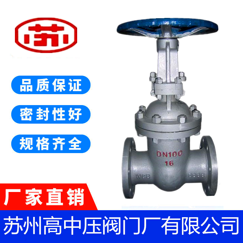 Suzhou High Medium Pressure Valve Flange Cast Steel Steam High Temperature Gate Valve Z41H-16C Su High Valve DN80 150