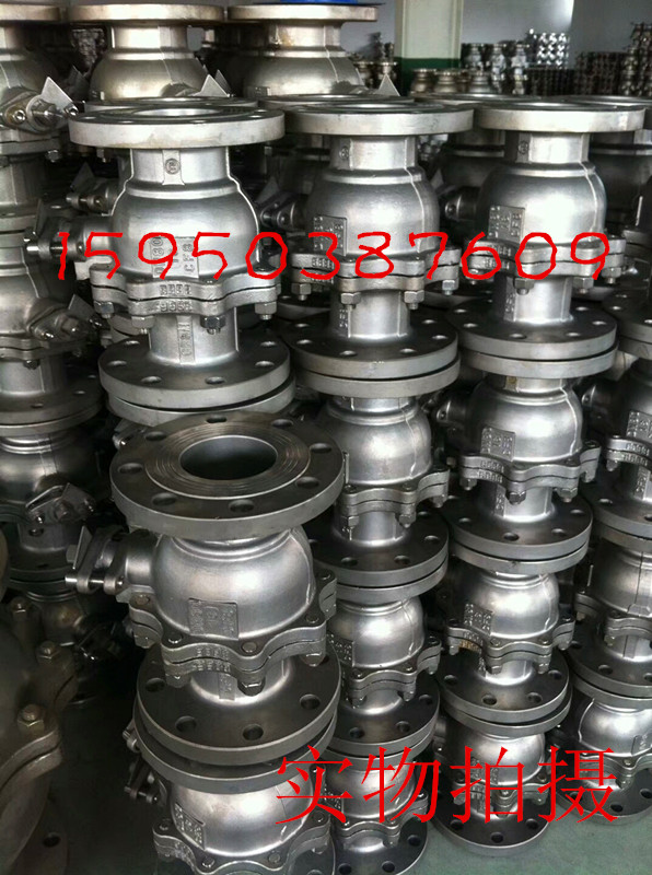 Q41F-16P stainless steel flanged ball valve 304 flange connection 4 minutes 6 minutes DN80 100