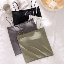 Straight shoulder beauty back harness vest woman with chest cushion outside wearing inner hitch underwear small crowdbeating bottom wrapped chest blouse summer