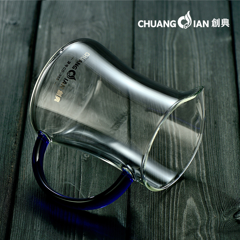 Creme heat resistant glass fair cup thickened Gongcup Gongfu Tea Tea Filter Tea cup Tea Sea Gongcup Large Number of Tea Instrumental