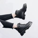 Martens, зимние женские повседневные трендовые утепленные короткие сапоги со шнурками на платформе, 2022
