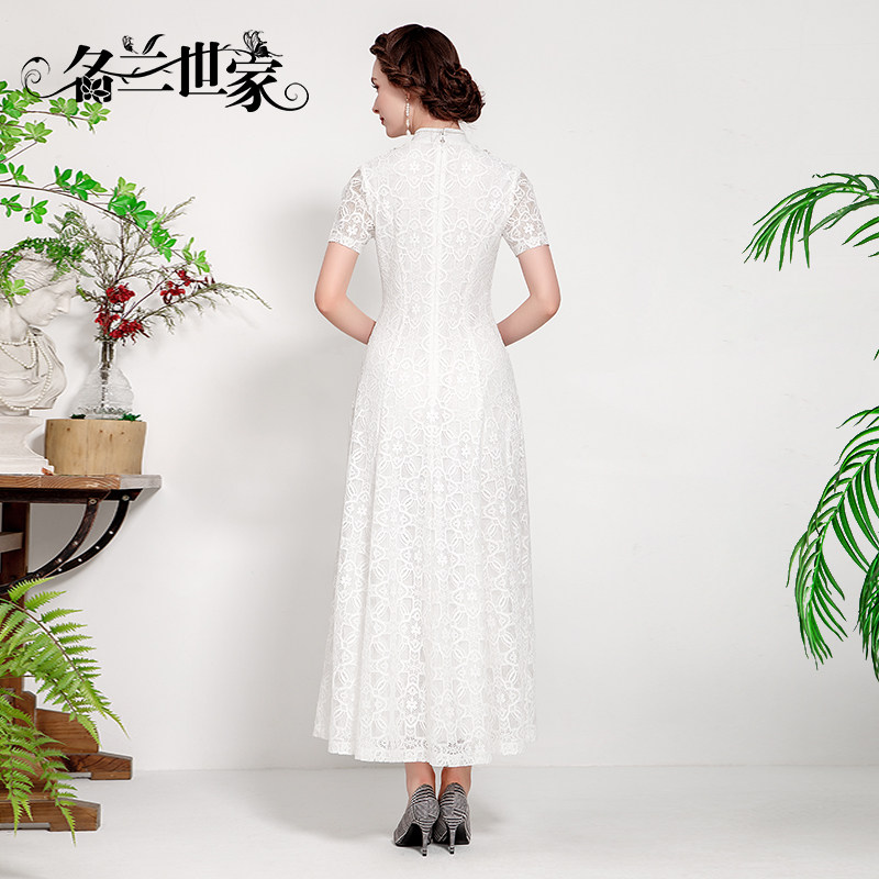 名兰世家白色宫廷风奢华晚礼服测评|主持聚会穿搭首选,重工刺绣太绝了!-礼服-淘宝好物网