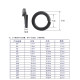 Black/galvanized 8.8-grade ammunition washer open spring gasket M3M4M5M6M8M10M12M14M16-M30