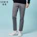 Senma quần âu nam 2018 mùa đông nam mới in quần siêu cháy thủy triều thương hiệu Slim feet quần nam quan lot nam Quần mỏng