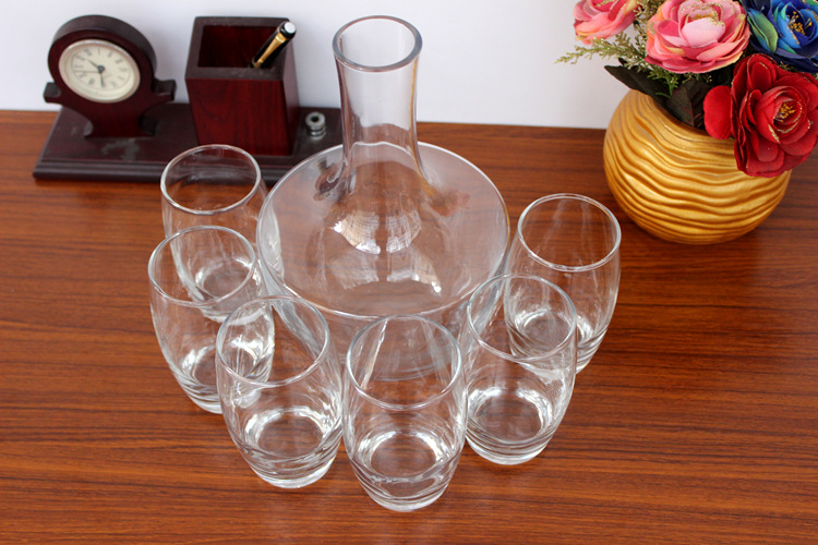 玻璃杯大号茶杯果汁杯啤酒杯冷水壶醒酒壶大容