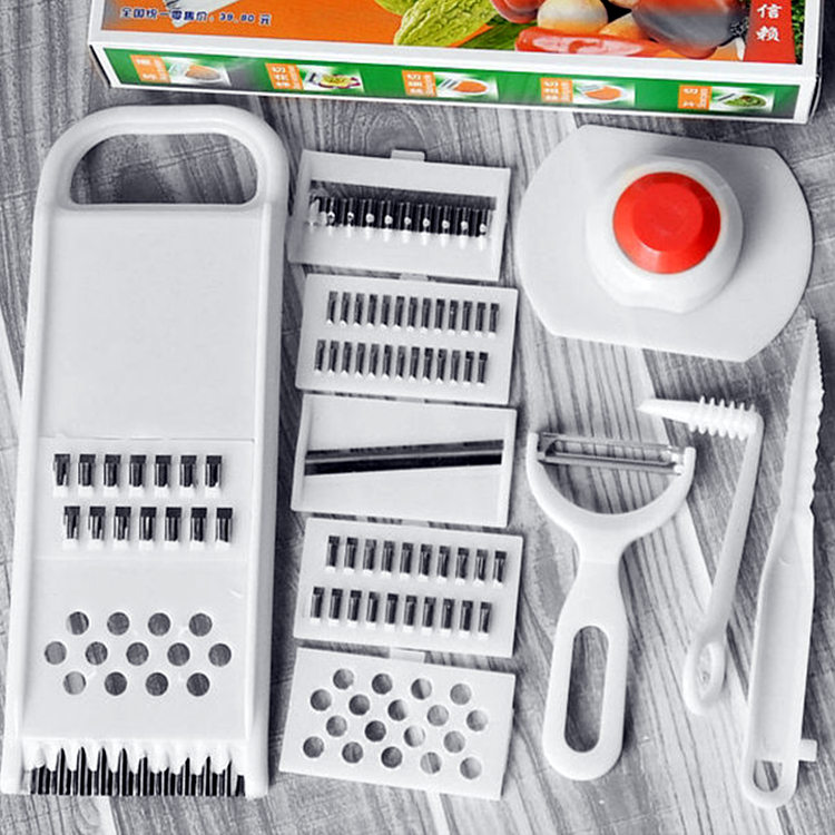 Japanese multi-functional household kitchen stainless steel wire brush Potato shredder slicer Cut flower planer cut vegetable artifact