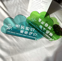 Creative acrylic signboard ins Korean declined counter-offer color display card shop Billboard customization