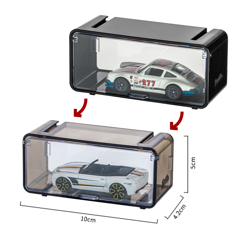 Pinsidea Storage Display Box Hot Wheels Minigt 1:64 Small Scale Car Model Can Be Assembled