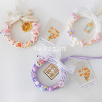 Creative diy rope weaving car interior decoration safe joy car pendant handmade gift car weaving rope car hanging