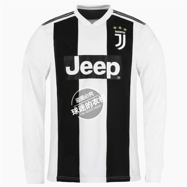 Áo Juventus 18-19 Juventus sân nhà thứ 7 C Ronaldo áo dài tay đồng phục bóng đá số 10 Đồng phục Dibala - Bóng đá tất đá bóng rẻ nhất	