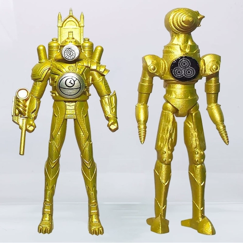 Золотые часы, игрушка, фигурка, монитор, электродрель