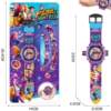 Cross-border new product kpop witch hunter group projection watch 24 patterns children's electronic luminous watch toy gift