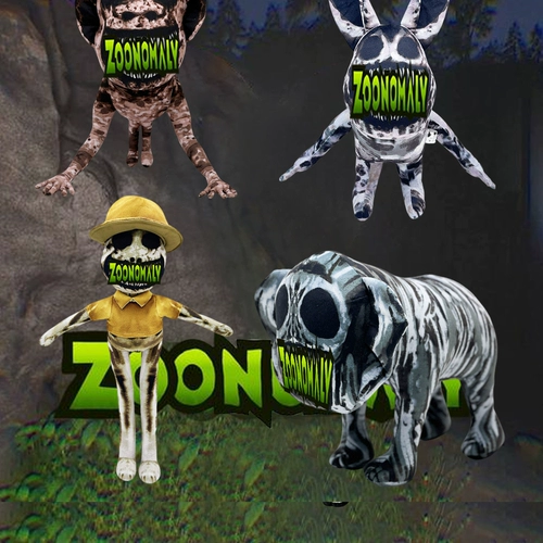 Взрыв зоономалия деаганальный зоопарк зоопарк зоопарк аномальная кроличья кукол плюшевые игрушки