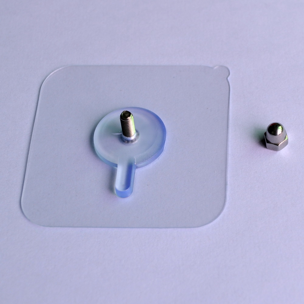 Non-marking adhesive nails