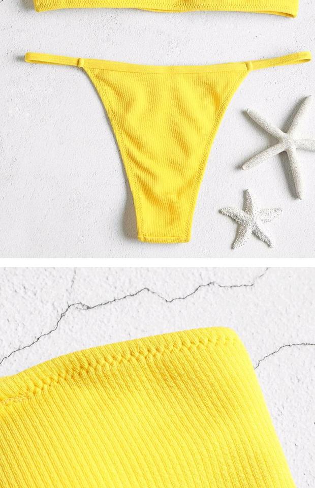 Bikini gợi cảm áo tắm tam giác phù hợp với áo tắm nữ chia váy kỳ nghỉ spa cô gái ống bơi hàng đầu - Bikinis bộ đồ bơi dài tay