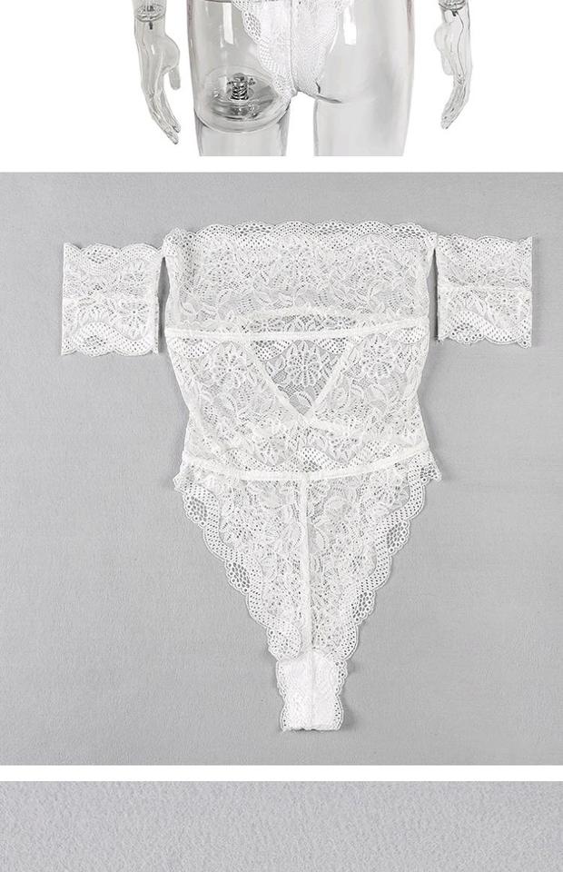 2019 mới jumpsuit AliExpress nóng mặc bikini đồ lót sexy leotard thủy triều từ vai ren khâu - Bikinis đồ bơi 1 mảnh váy