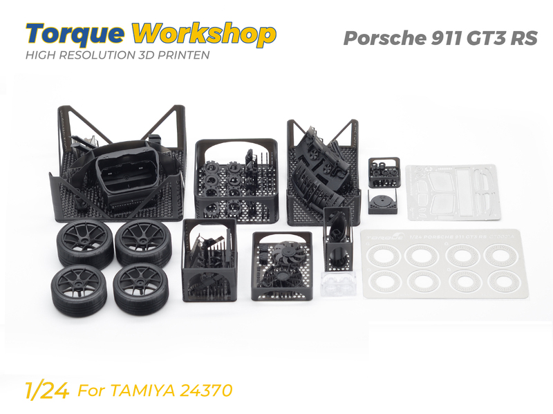 Torque Workshop 1/24 911 Gt3 Rs Upgrade Kit with Wheel Brake Set for Tamiya