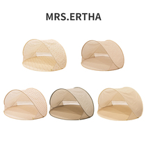 9Zlittle Portuguese MRS ERTHA SS24 Portable Folding Camping Sunscreen Beach Tent UV50