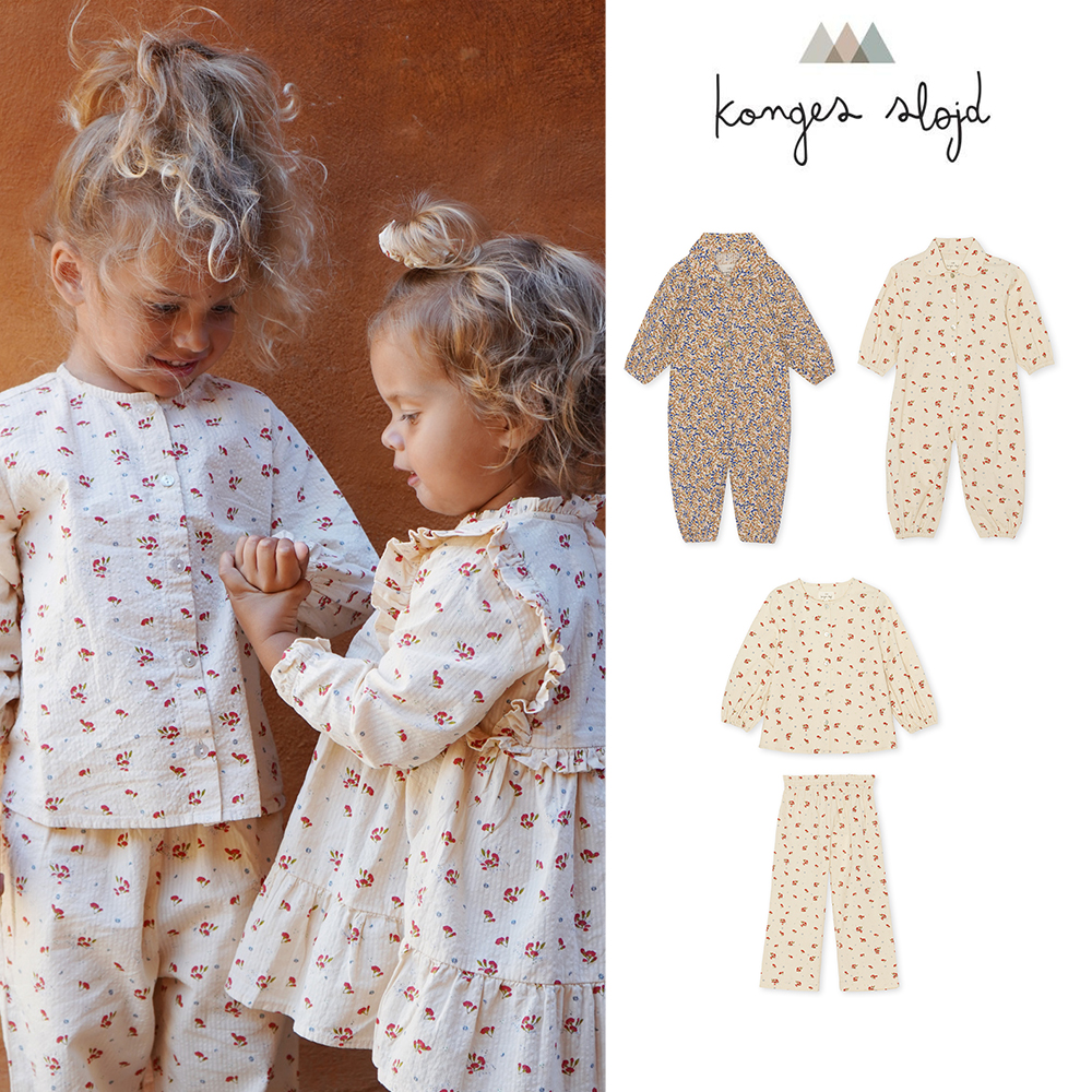 6Z does not refund to change Danish Konges Slojd FW22 Fall and Winter Children's long sleeve T-shirt connecting clothes