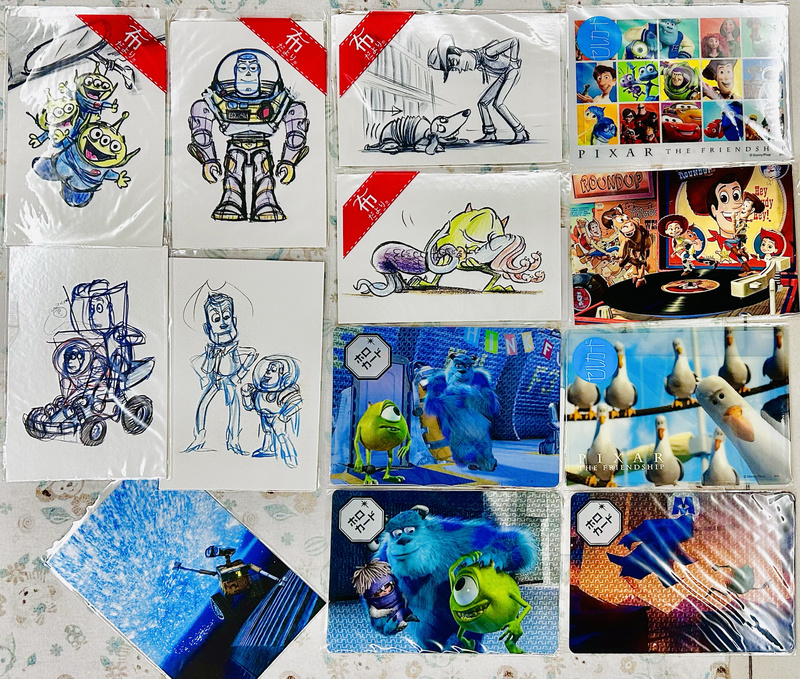 Japan 2018 Pixar Exhibition Toy Story Monsters, Inc. Postcards Cards