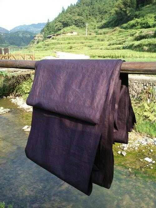 Dong people's square Dong cloth Dong handmade homespun Miao hand-woven Guizhou characteristic old rough cloth Ethnic minority cloth art