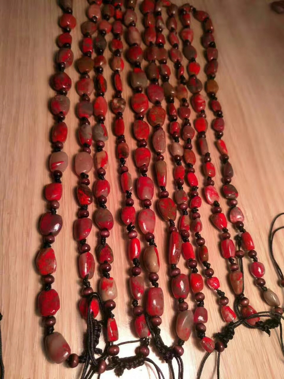 Zhejiang Chang fossil pendant Old chicken blood material necklace 