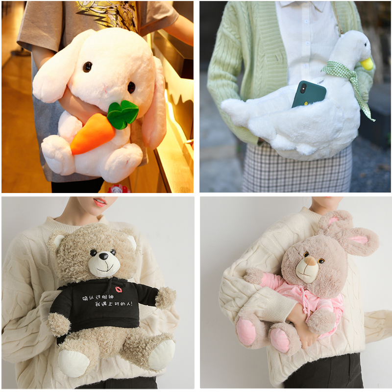 Korean version of cute hand warmer rechargeable explosion-proof electric hand warmer plush hand warmer belly pillow female hot water bottle student