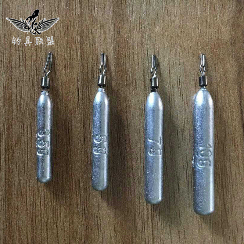Column Type Inverted Harnesses Swivel Lead Pendant Sea Fishing Anti-Hanging Bottom Lujah Soft Bait Counterweights Far Throw Pour Fishing Lead Pendant Fishing Group Special