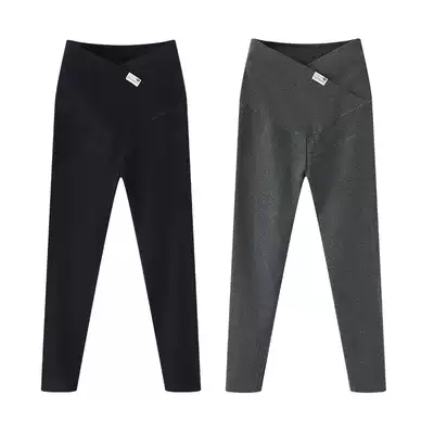 Pregnant women pants spring and autumn thin outside wear pure cotton low waist pants slim slim belly trousers spring pregnant women pants