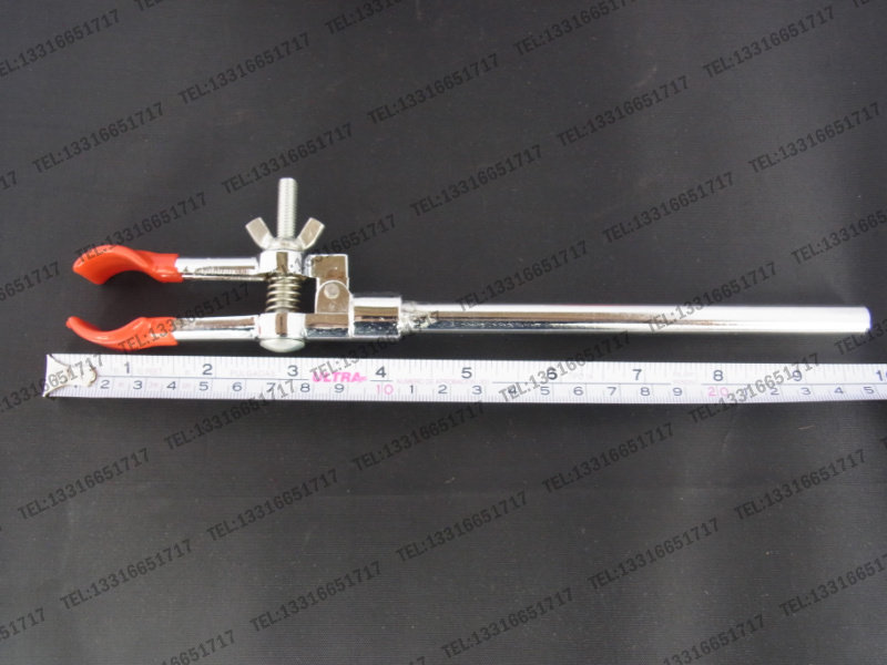 Small Clamp 10 - 25mm Two claw round mouth flask clamp Mill Clamp Condense Clamp Fixed Clamp Red
