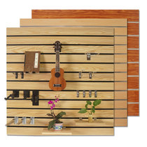  Decorative slot board display stand Guitar wooden hanging musical instrument wall Mobile phone accessories shelf jewelry display cabinet universal pit board