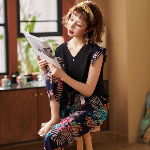 Модный комплект, милая свежая пижама, короткий рукав