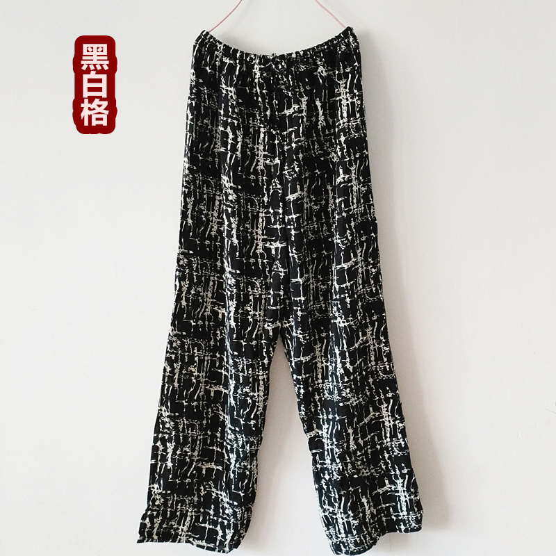 Mian lụa đồ ngủ nữ mùa xuân và mùa hè cộng với phân bón để tăng cotton nhân tạo lỏng phần mỏng trung niên cotton lụa dịch vụ nhà quần short kaki nữ