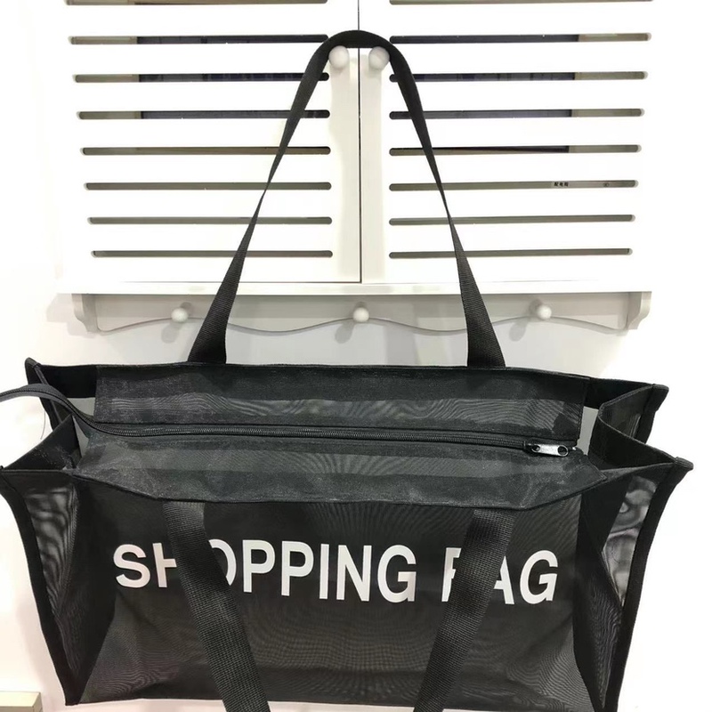 Makeup Artist's Headwear Storage Bag, Zippered Mesh Extra-Large Makeup Bag, Internet Celebrity Bride's Handbag Storage Bag