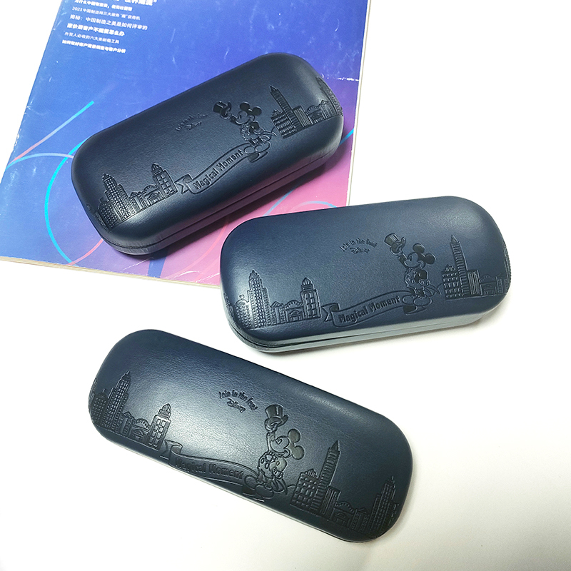 Multiple Sizes Available, Mickey Blue Glasses Case, Drop-Resistant, Pressure-Resistant, Deep and Understated, Men's Glasses Storage and Protection Case, Childlike Fun
