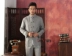 Vải thô cũ dài tay trung niên cha quốc phục trang phục ngọn lanh Trung Quốc phong cách Trung Quốc ông nội quần áo mùa xuân và mùa thu bộ dân tộc đẹp Trang phục dân tộc