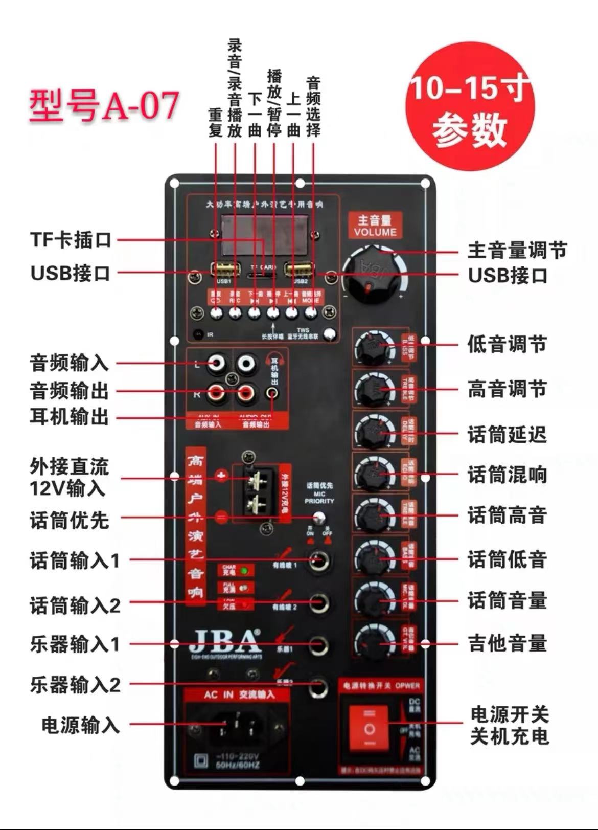 JBA    ø Ư   A-07USB      A-09   15 ġ 