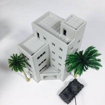 1 144 150 Military scene building model Apartment building rigid plastic assembly model