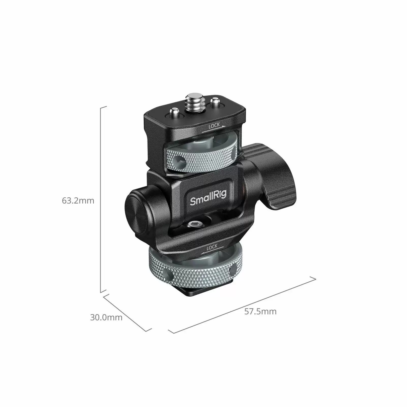 SmallRig 6313 Monitor Support for Horizontal & Vertical Shooting with Cold Shoe Mount 監視器支架 圖文描述 06