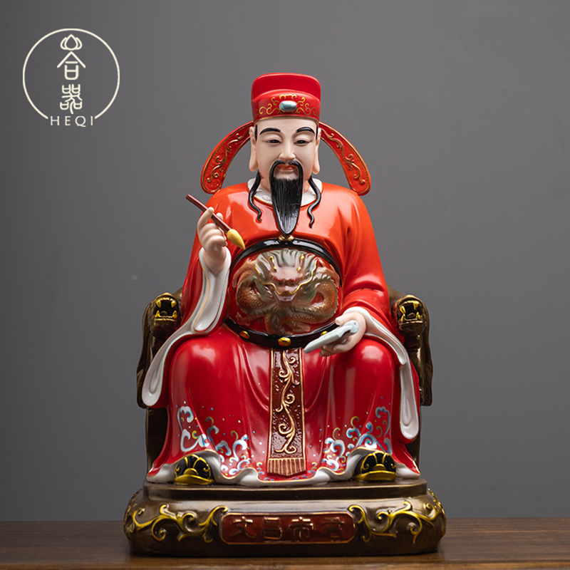 Ceramic Wenchang Emperor Deity Statue, Dehua White Porcelain Wenchang Star Buddha Statue, Wenchang Statue for Home Worship, for Success in Exams Ceramic Wenchang Emperor Deity Statue, Dehua White Porcelain Wenchang Star Buddha Statue, Wenchang Statue for Home Worship, for Success in Exams