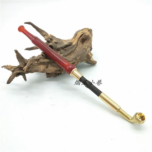 Агатовый латунный мундштук, латунная курительная трубка