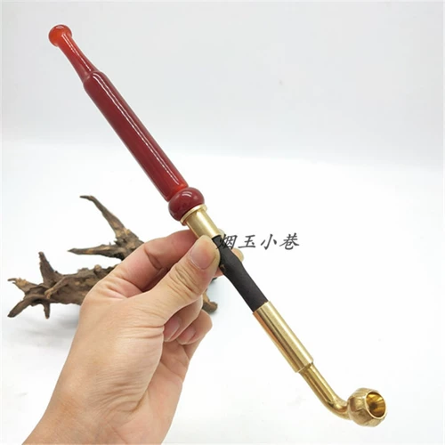 Агатовый латунный мундштук, латунная курительная трубка