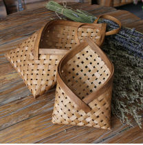 Hanging basket wall hanging flower pot rattan flower basket hanging basket woven spider orchid wall hanging basket wall hanging wall hanging